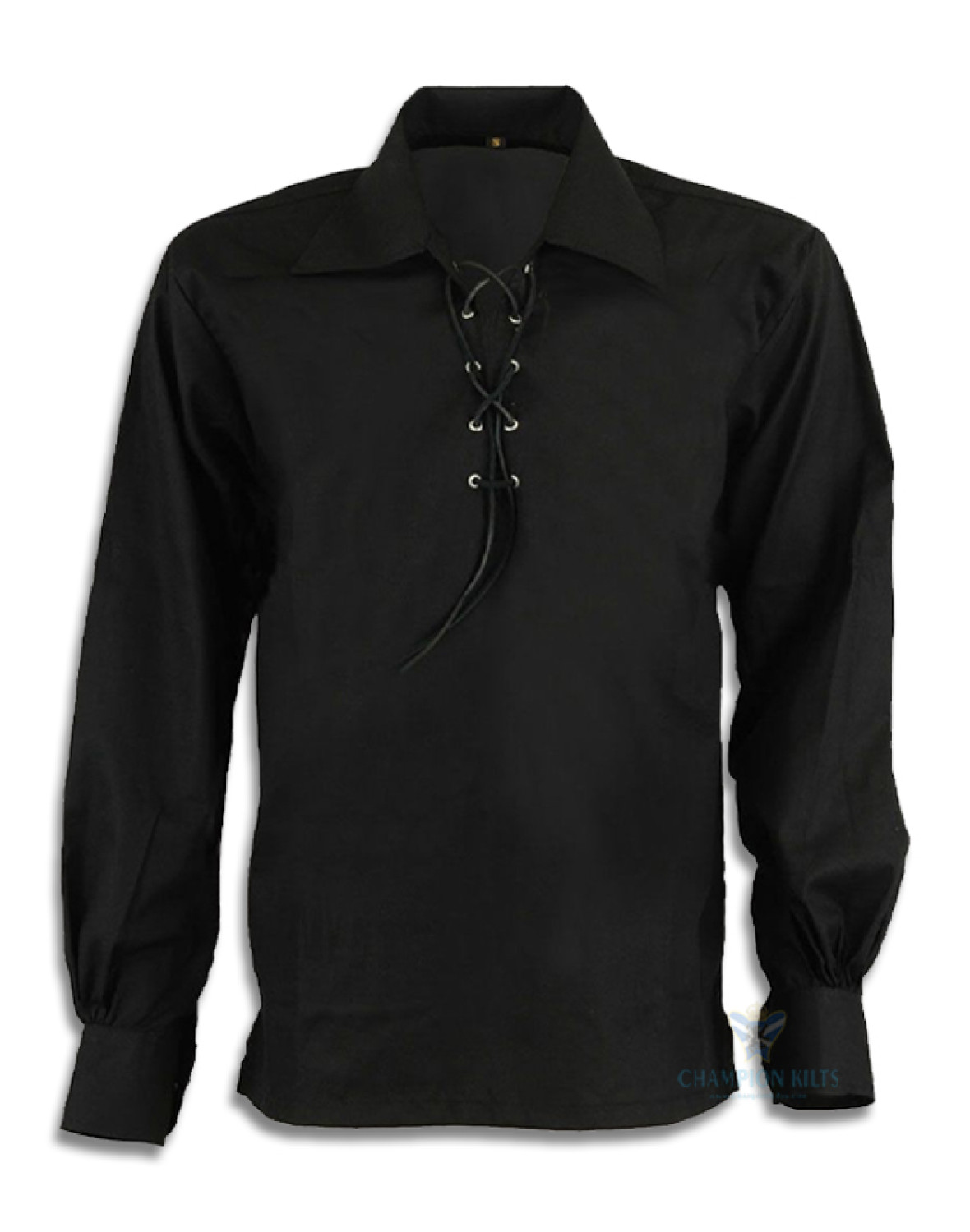 Black Jecobite Traditional Ghillie Shirt