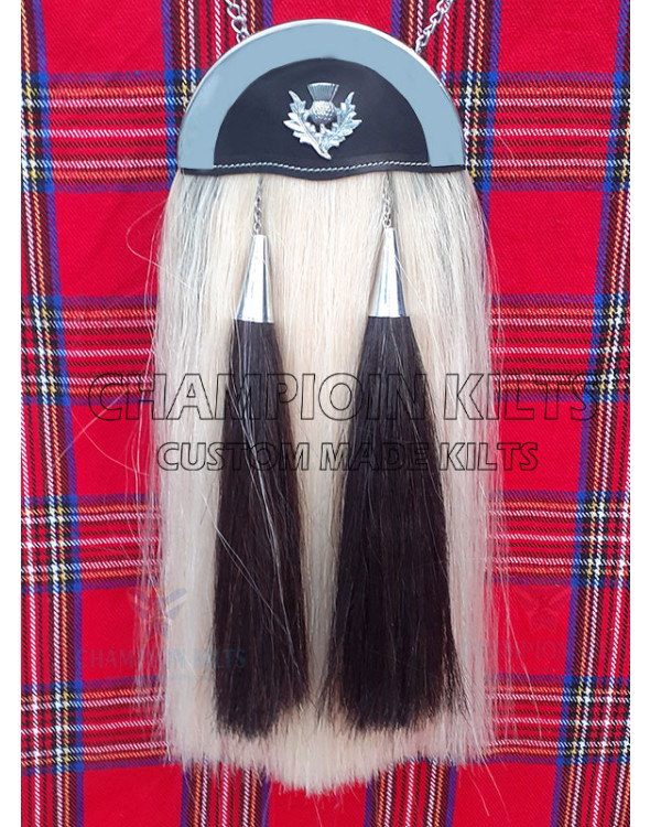 Original Horse Hair Sporran With Plain Cantle