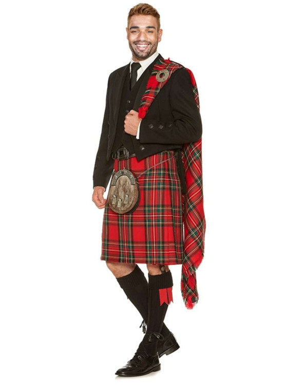 Royal Stewart Tartan Formal Prince Charlie Kilt Outfit
