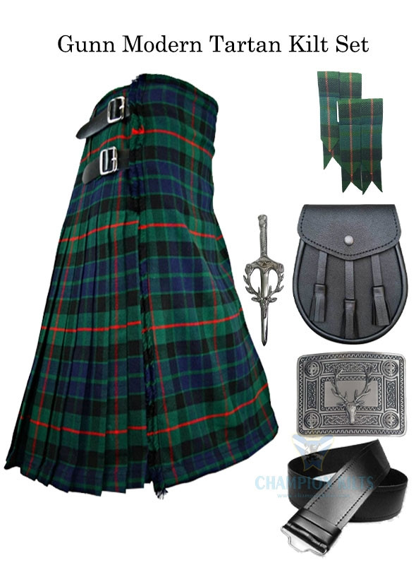 Gunn Modern Tartan Kilt Set