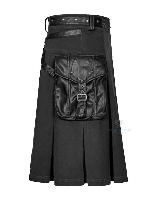 Stylish Men Steampunk Gothic Modern Kilt