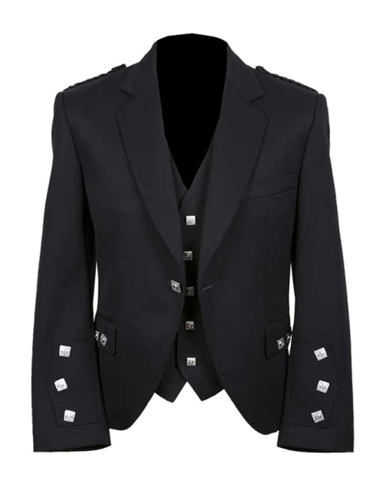 Black Formal Argyll Jacket