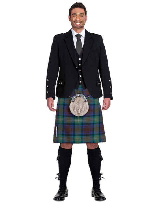 Isle of Skye Tartan Premium Argyll Kilt Outfit