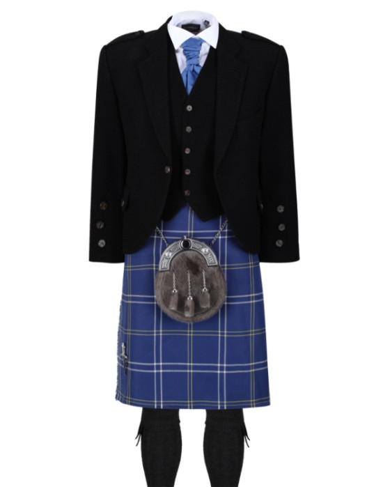 Morton Black Jacket Kilt Outfit