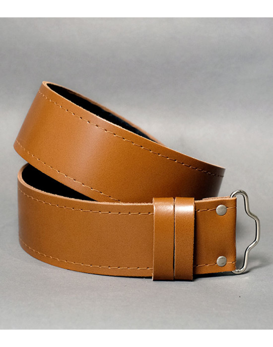 Tan Leather Kilt Belt