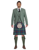 Isle Of Skye Tartan Green Premium Argyll Kilt Outfit