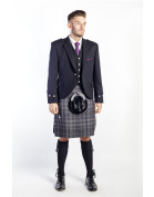Highland Wedding Black Argyll Kilt Outfit