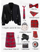 Royal Stewart Full Kilt Outfit Deal