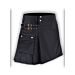 Black Cotton Sport Utility Kilt