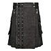 Black Denim Fashion Kilt