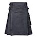Black Denim Kilt