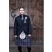 Hebridean Heather Tartan Charcoal Tweed Kilt Outfit
