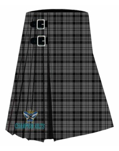 Scott Black and Grey Tartan kilt