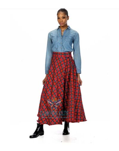 Scottish Scottish Plaid Skirt for Women's
